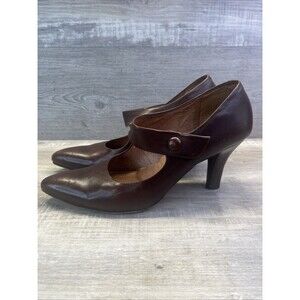 Corso Cuomo Brown High Heeled Mary Jane Pump Size 8.5
